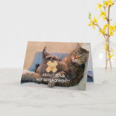 お尻交換の成功 カード (黄色い花)