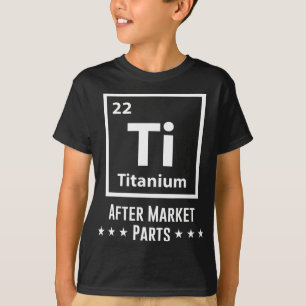 お尻交換チタンTi市場部品おもしろい Tシャツ