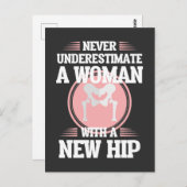 お尻交換手術の妻ママ回復が良くなる ポストカード (正面/裏面)