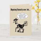 お尻交換手術 – おもしろい引用文 カード (黄色い花)