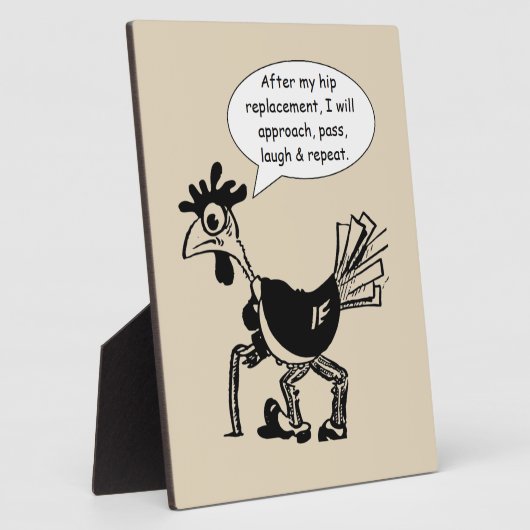 お尻交換手術 – おもしろい引用文 フォトプラーク (側面)