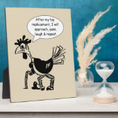 お尻交換手術 – おもしろい引用文 フォトプラーク (側面)