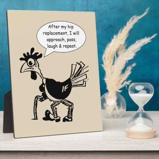 お尻交換手術 – おもしろい引用文 フォトプラーク (側面)