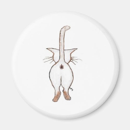 お尻何？ マグネット (正面)