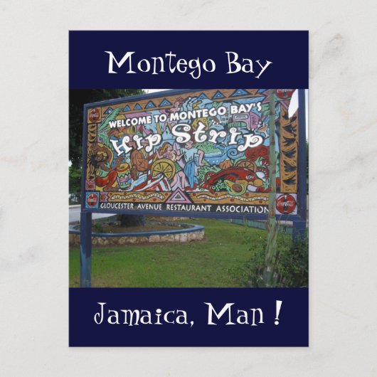 お尻帯ジャマイカ ポストカード (正面)