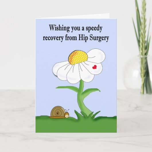 お尻手術カードからの迅速な回復 カード (正面)