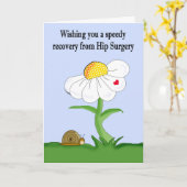 お尻手術カードからの迅速な回復 カード (黄色い花)