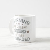 お尻手術ユーモアのアップグレード コーヒーマグカップ (正面左)