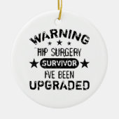 お尻手術ユーモアのアップグレード セラミックオーナメント (正面)
