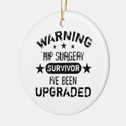 お尻手術ユーモアのアップグレード セラミックオーナメント (左)