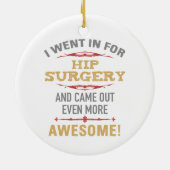 お尻手術回復ユーモア セラミックオーナメント (裏面)
