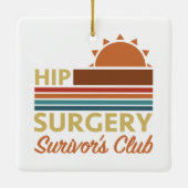お尻手術回復ユーモア セラミックオーナメント (裏面)