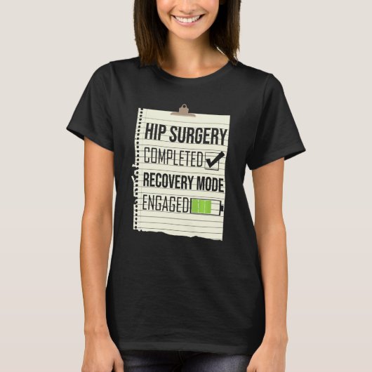 お尻手術完了リカバリモード婚約したお尻Re Tシャツ (正面)