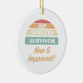 お尻手術生存者のユーモア セラミックオーナメント (右)