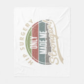 お尻手術 フリースブランケット (正面)