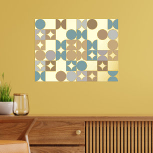 お尻抽象芸術サークルインダストリアルフュージョン金ゴールド 箔ポスター