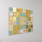 お尻抽象芸術サークルインダストリアルフュージョン金ゴールド 箔ポスター (レイダウン)