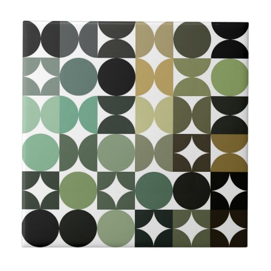 お尻抽象芸術ハーフサークルインダストリアルフュージョンアート タイル (正面)