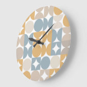 お尻抽象芸術ハーフサークルインダストリアルフュージョンアート ラージ壁時計 (傾斜)