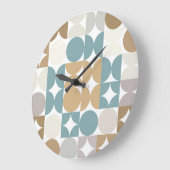 お尻抽象芸術ハーフサークルインダストリアルフュージョンアート ラージ壁時計 (傾斜)