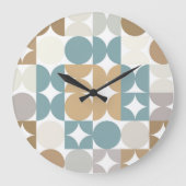 お尻抽象芸術ハーフサークルインダストリアルフュージョンアート ラージ壁時計 (正面)