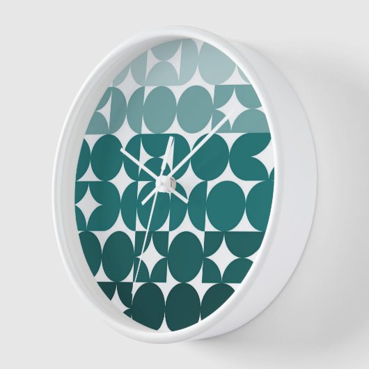 お尻抽象芸術ハーフサークル融合アートパターン 壁時計 (傾斜)