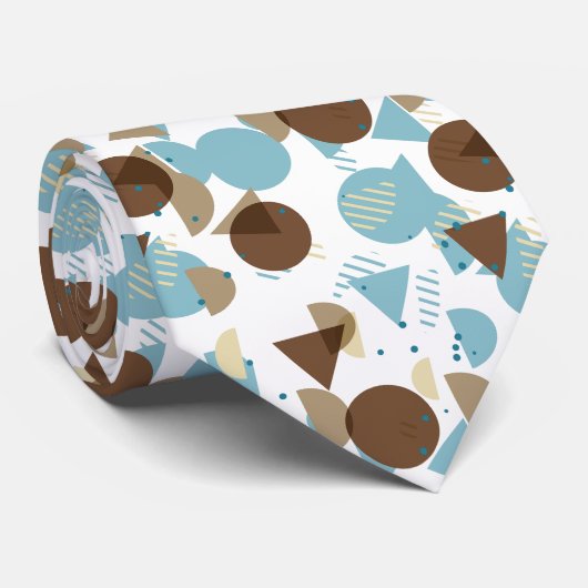 お尻抽象芸術モダン幾何学模様50sアートパターン ネクタイ (ロール)