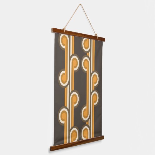 お尻抽象芸術波巻き工業融合ファインアート 吊り下げ型タペストリー (傾斜あり)