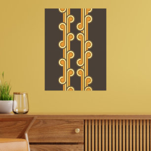 お尻抽象芸術波巻き工業融合ファインアート 箔ポスター