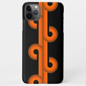 お尻抽象芸術波曲線フュージョンファインアートパターン iPhoneケース (裏面)