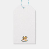 お尻最初に、レッツ昼寝 – かわいいコーギお尻漫画 ギフトタグ (裏面)