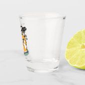 お尻最初に、レッツ昼寝 – かわいいコーギお尻漫画 ショットグラス (右)