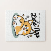 お尻最初に、レッツ昼寝 – かわいいコーギお尻漫画 ジグソーパズル (横)