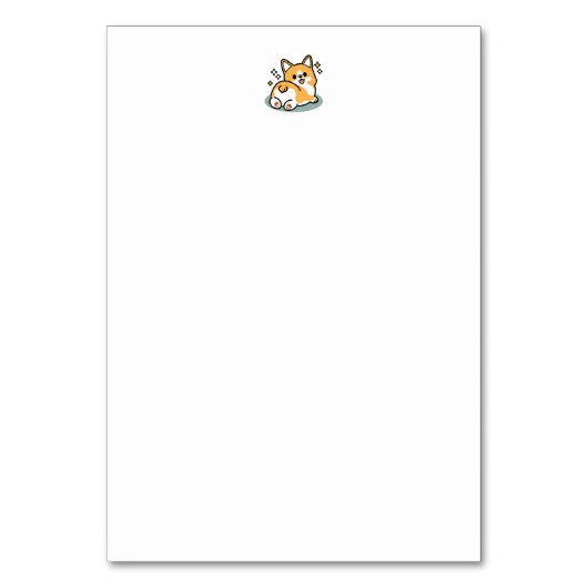 お尻最初に、レッツ昼寝 – かわいいコーギお尻漫画 テーブルナンバー (裏面)