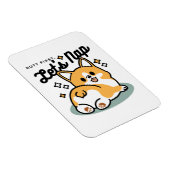 お尻最初に、レッツ昼寝 – かわいいコーギお尻漫画 マグネット (右側)