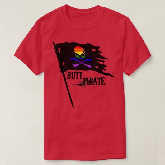 お尻海賊LGBTハロウェンアメージングハロウィーンコスク Tシャツ (デザイン正面)