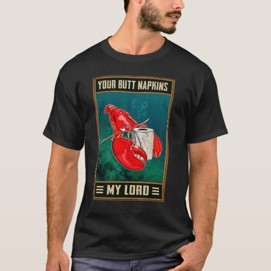 お尻用ナプキン 私の殿様 レトロ エビジョーク アウトフ Tシャツ (正面)