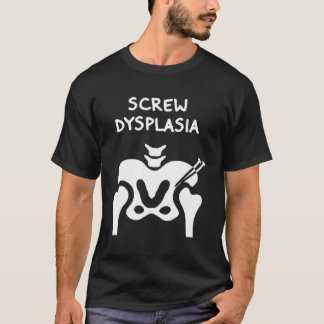 お尻異形成スクリュディスプラシア認識度 Tシャツ