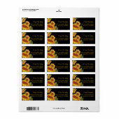 お尻秋のひまわりフローラアドレス ラベル (フルシート)