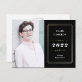 お尻縁ど卒業発表はがき ポストカード (正面/裏面)