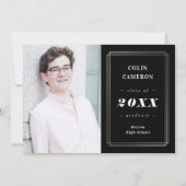 お尻縁ど卒業発表招待状 招待状 (正面)