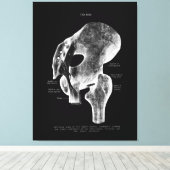 お尻関節解剖学医大キャンバスアート キャンバスプリント (インサイチュ (ウッドフロア))