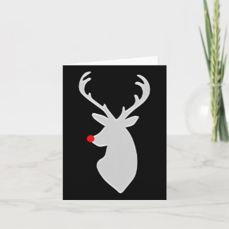お尻鹿Rudolph鼻クリスマスプレゼント カード