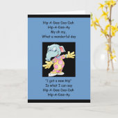 お尻 カード (黄色い花)