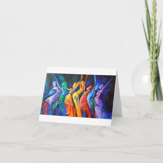 お尻・ダンス・グリーティング・カード カード (正面)