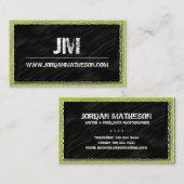 お尻 + モダンなモノグラムの名刺 名刺 (正面/裏面)