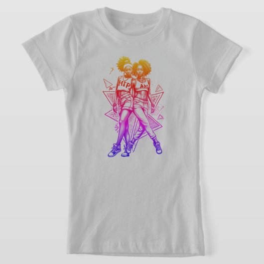 お尻_HOP_AM Tシャツ (レイダウン)