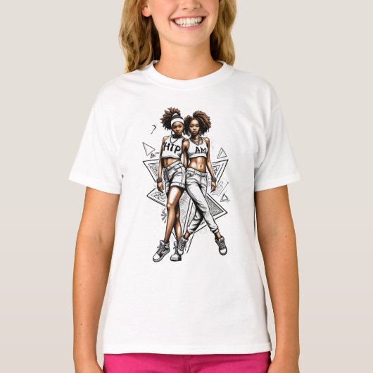 お尻_HOP_AM Tシャツ (正面)