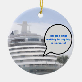 お尻Tank Topの待機中 セラミックオーナメント