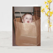 お届けおめでとうございます。 カード (黄色い花)